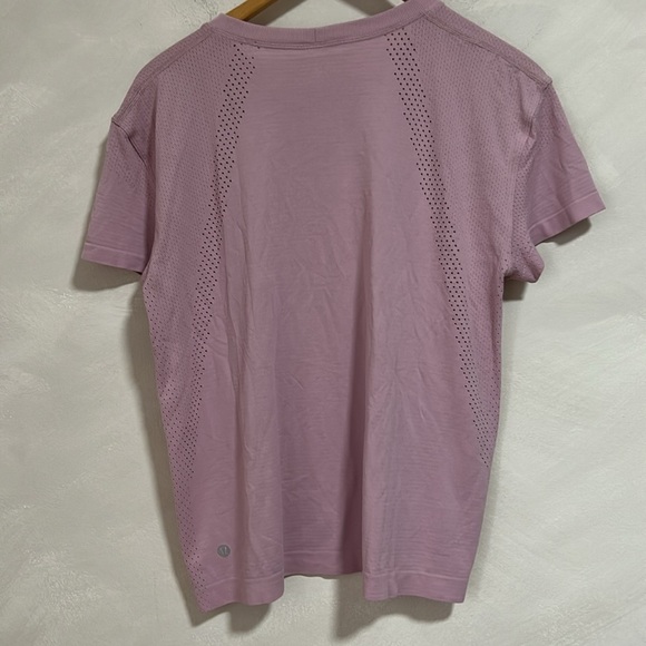 Lululemon Train to Be Short-Sleeve Shirt Pink Peony size 10 - Picture 5 of 7